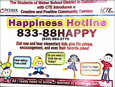 Weber School District creates Happiness Hotline