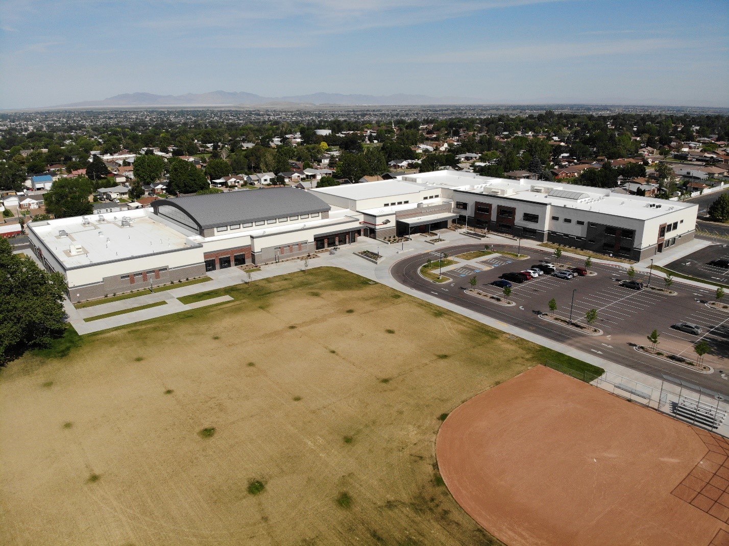 Aerial photo of Roy Jr High