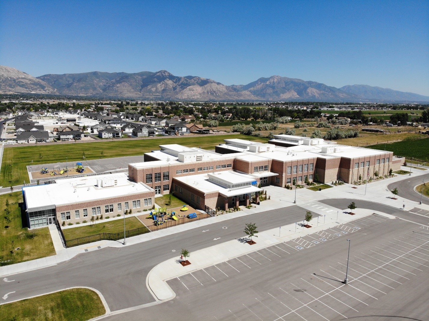 Aerial photo of Silver Ridge Elementary
