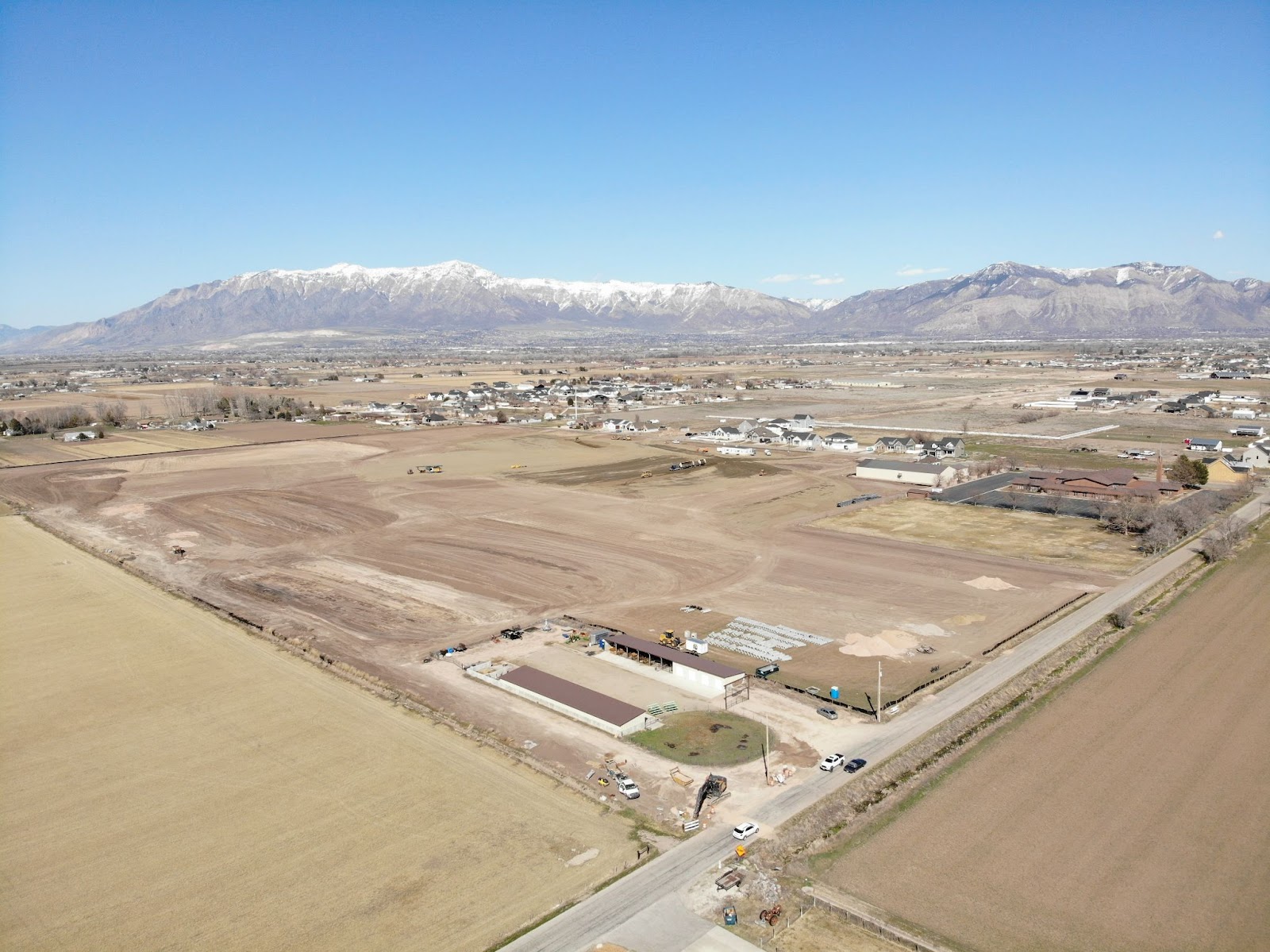 Aerial Photo of New School Construction Project
