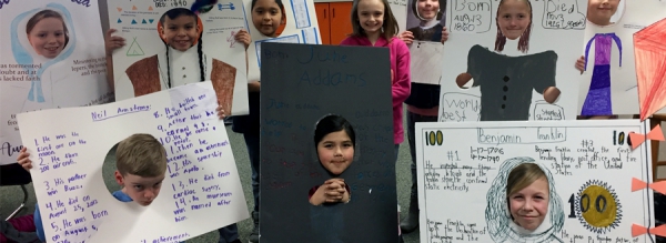 Midland 3rd Graders Help Us Learn About Some Famous Faces