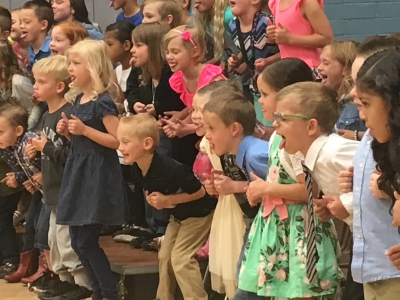 Farr West kindergarten students let loose at graduation