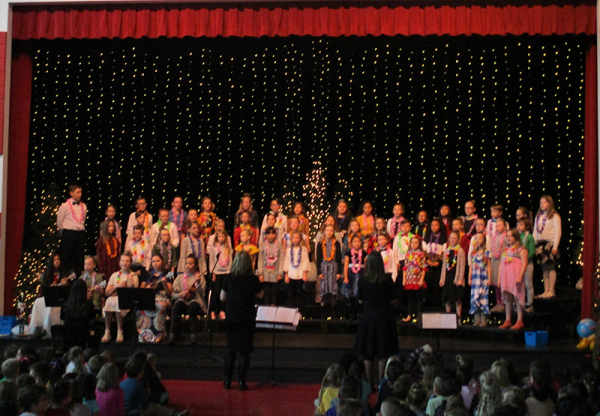 Orchard Springs students perform a Choir Concert