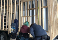 The Construction Magnet class at Weber Innovation High School is building &quot;Tiny Homes&quot;