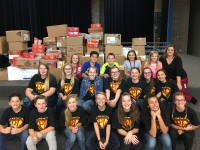 West Haven Elementary collects 2,986 cans of food for the Salvation Army
