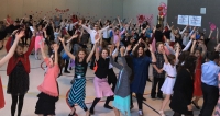 6th graders at Freedom Elementary enjoying the Valentine's Day Dance