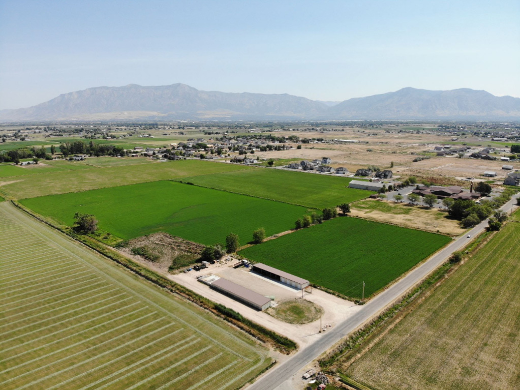 Aerial photo of proposed high school site.