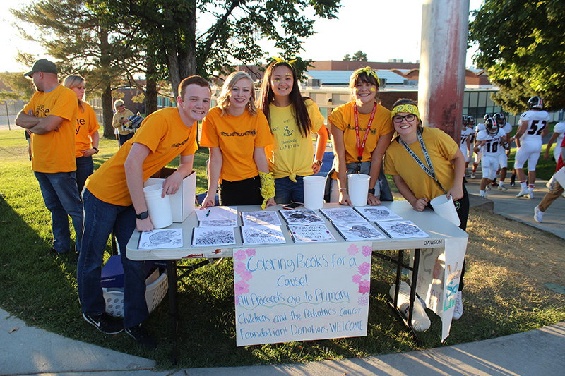 Bonneville students selling coloring book
