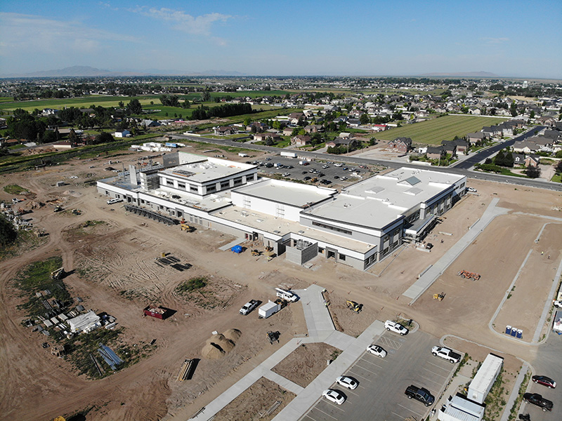 Aerial Photo of New School Construction Project