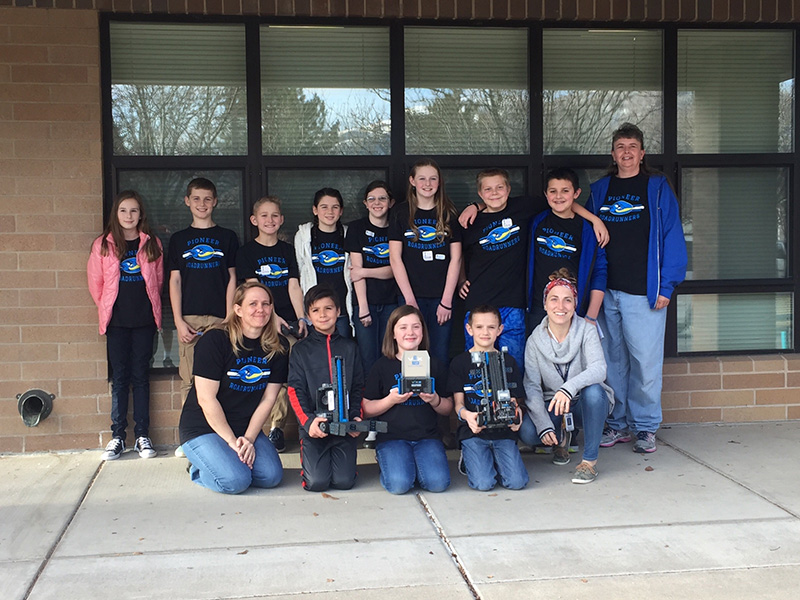 VEX competition at Kanesville Elementary - Team Photo