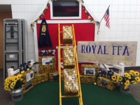 Roy High Chapter display received 1st place and will be competing at FFA Nationals in October