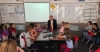 Superintendent Stephens visits with fifth grade students at Lakeview Elementary about how they are using 1:1 chrome books to empower learning