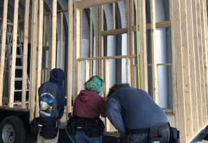 The Construction Magnet class at Weber Innovation High School is building &quot;Tiny Homes&quot;