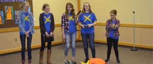 All-girls team at Project Lead the Way programs competitive robot