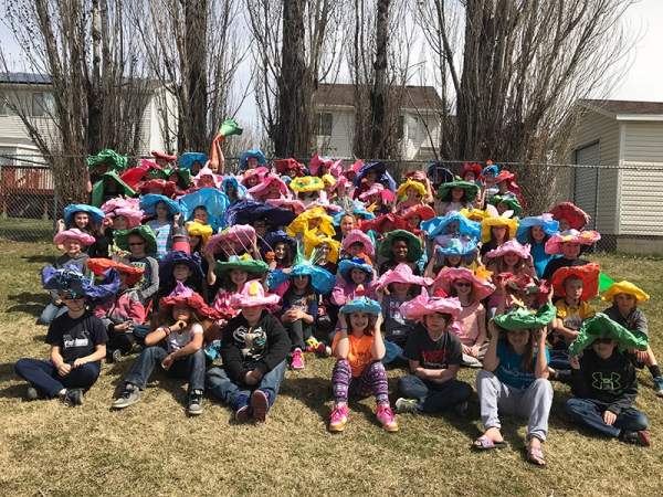 Midland 5th grade traditional Easter Bonnets!